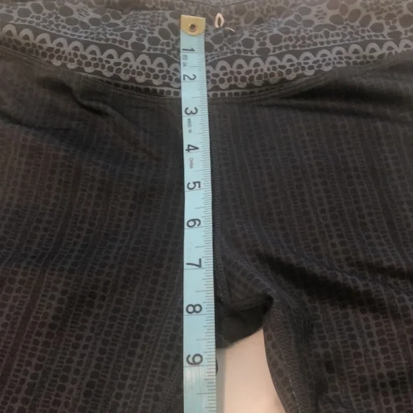 PrAna leggings in a charcoal and black design - Picture 3 of 9